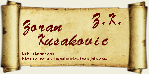 Zoran Kušaković vizit kartica